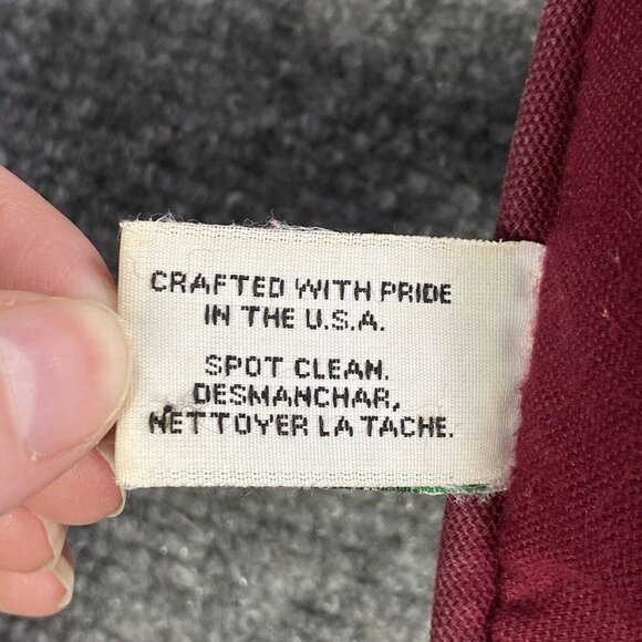 Vintage 90s Riverdale Christmas Tapestry Throw Pillow Bells Ornaments 16x16 USA - Picture 6 of 11